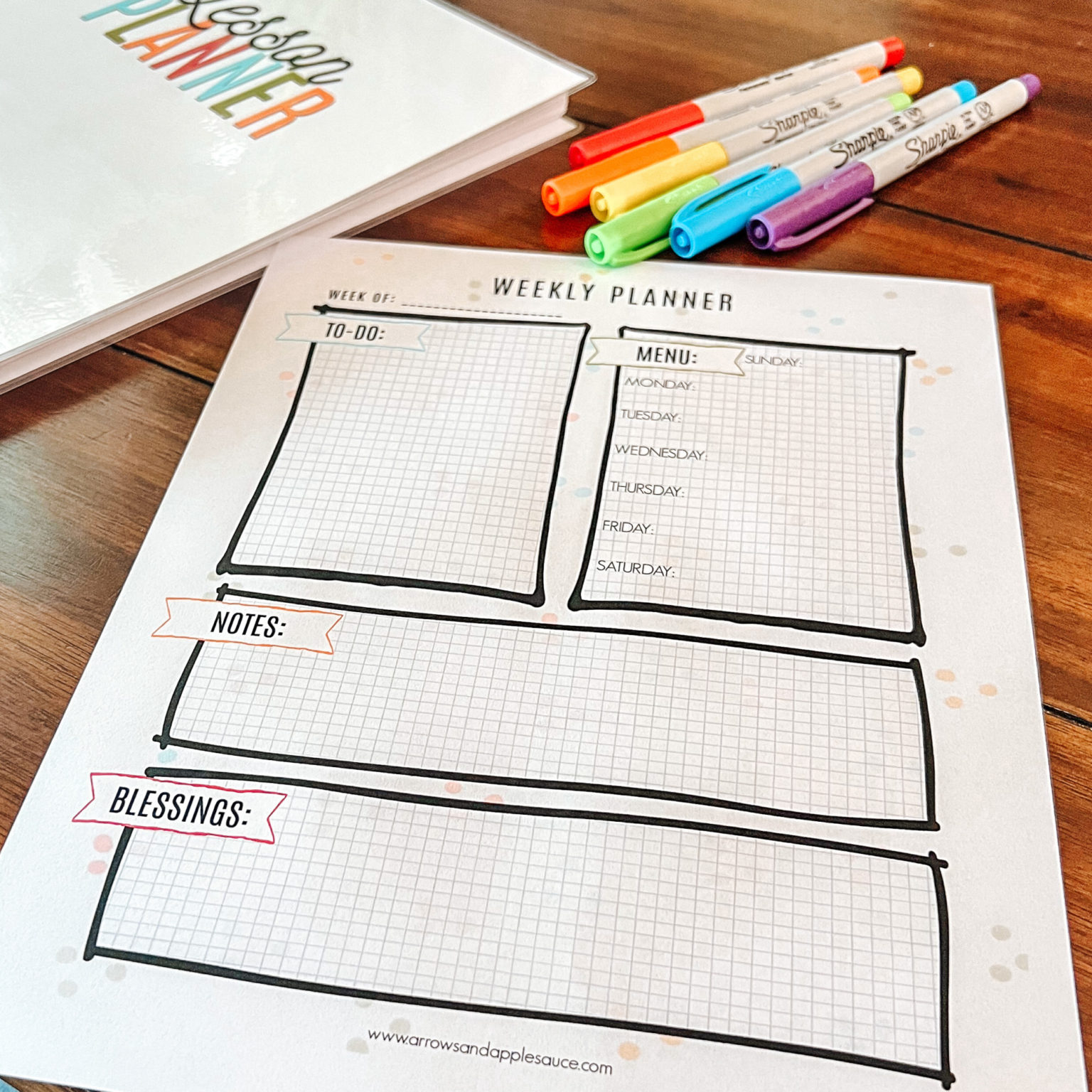 Our Printables Library | FREE Homeschool Planner - Arrows &amp; Applesauce