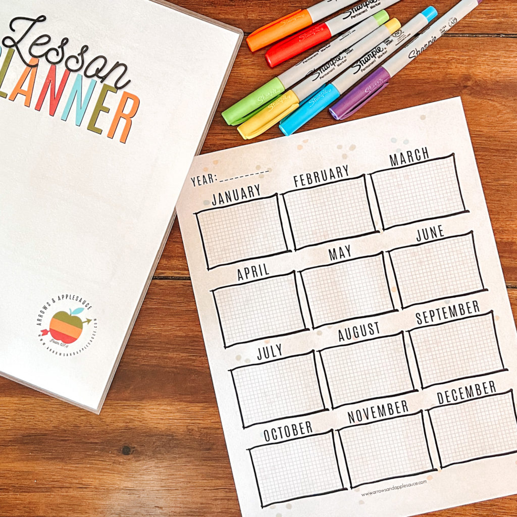Our Printables Library | FREE Homeschool Planner - Arrows &amp; Applesauce