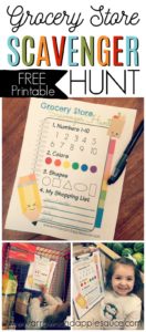 Grocery Store Scavenger Hunt | FREE Printable - Arrows & Applesauce