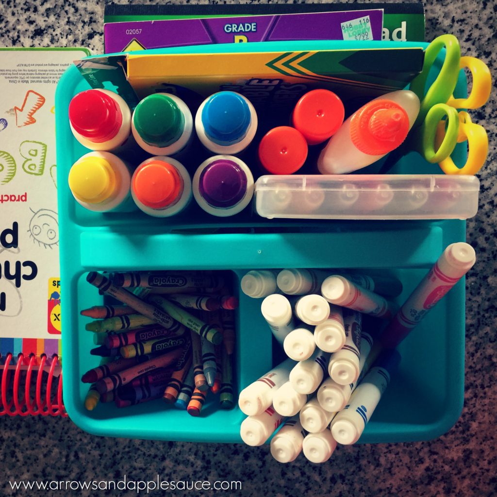 Even though I fully support learning through play at preschool age, there are still a few tools we just wouldn't want to be without. Click to learn more about our favorite homeschool preschool tools. #preschool #homeschool #musthaves #doadot #snapcubes #kidsart #hopscotch #sidewalkchalk #learnthroughplay #kidsbooks