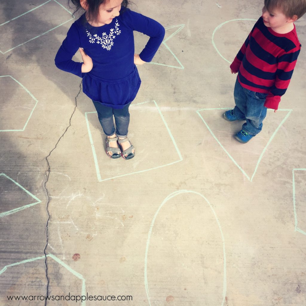Even though I fully support learning through play at preschool age, there are still a few tools we just wouldn't want to be without. Click to learn more about our favorite homeschool preschool tools. #preschool #homeschool #musthaves #doadot #snapcubes #kidsart #hopscotch #sidewalkchalk #learnthroughplay #kidsbooks