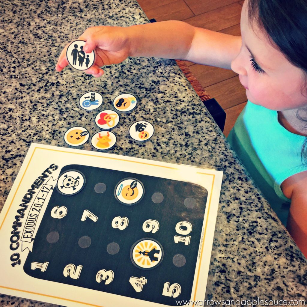 Teaching Kids The Ten Commandments| Printable Memory Game ...