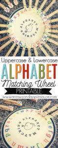 printable alphabet matching wheel arrows applesauce