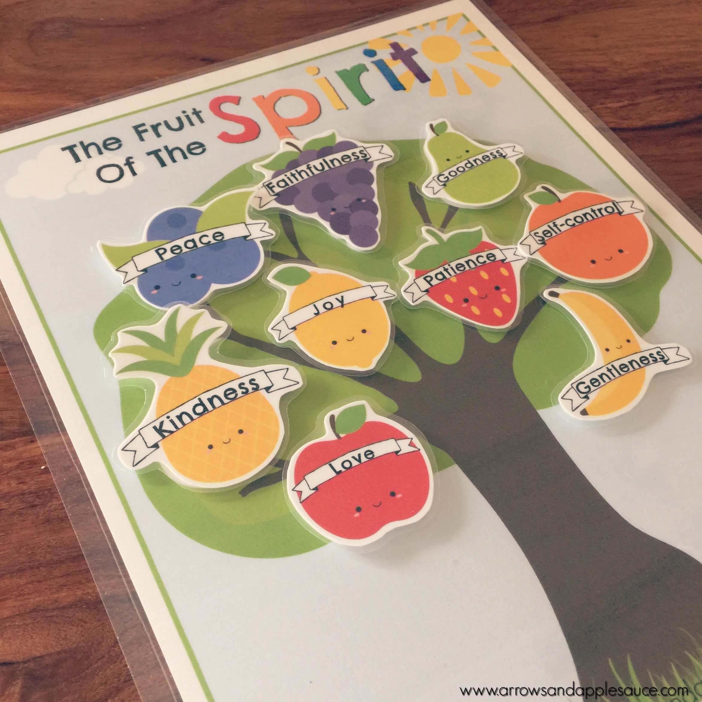 Teaching Kids The Fruit Of The Spirit Arrows Applesauce