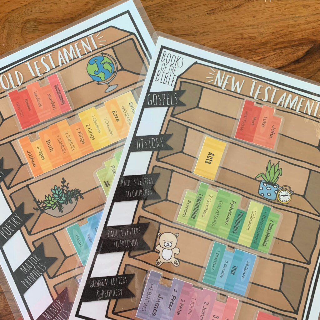 Learn the books of the Bible with this colorful, fun, and easy to use matching activity!