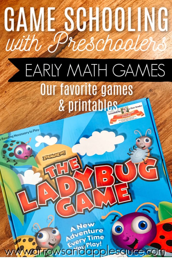 Math is our favorite subject so playing early math games will be a fun way to stay sharp this summer. Check out our favorite game schooling math games here! #gameschooling #preschoolmath #beginnermath #preschoolathome #mathboardgames #familygamenight #playbasedlearning #educationalgames 