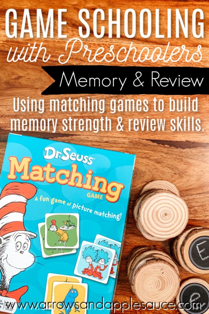 Review new subjects and building memory strength is fun and easy with game schooling! Check outthis cute DIY memory chalkboard memory game. #gameschooling #diygame #chalkboard #alphabetgames #homeschoolpreschool #diykidsactivities #matchinggames #homeeducation