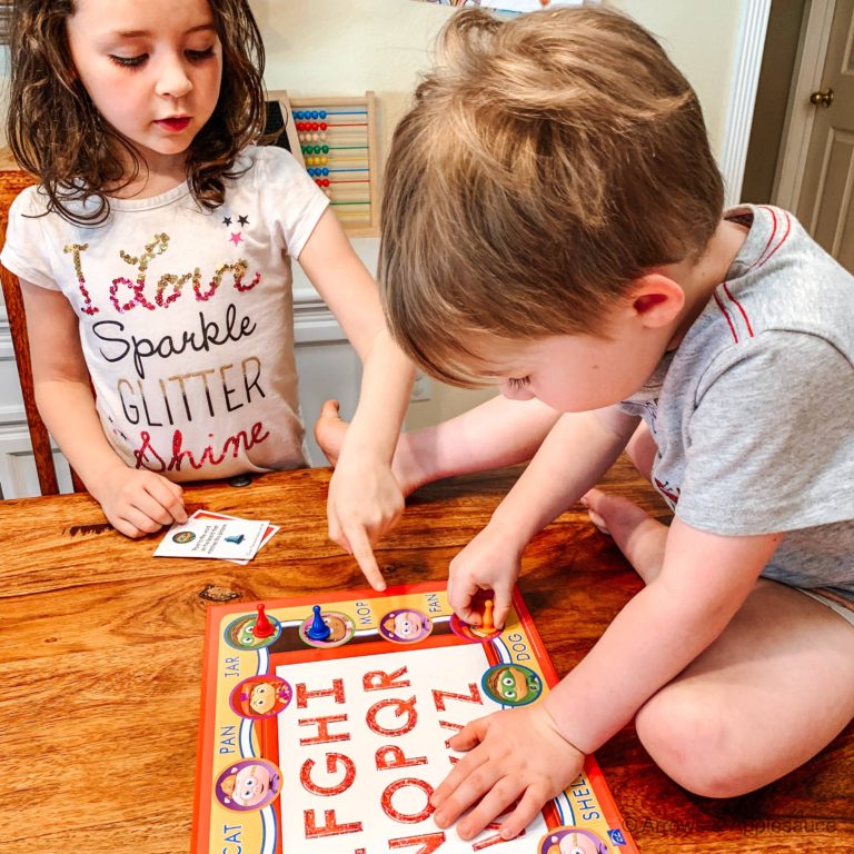 Game Schooling With Preschoolers | Alphabet - Arrows & Applesauce