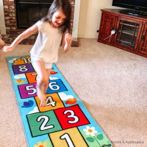 We're practicing our motor skills, learning, and having fun all at the same time with game schooling! Check out our favorite motor skills games. #gameschooling #preschoolathome #boardgames #kidsgames #educationalgames #grossmotor #finemotor #homeschoolpreschool #homeeducation