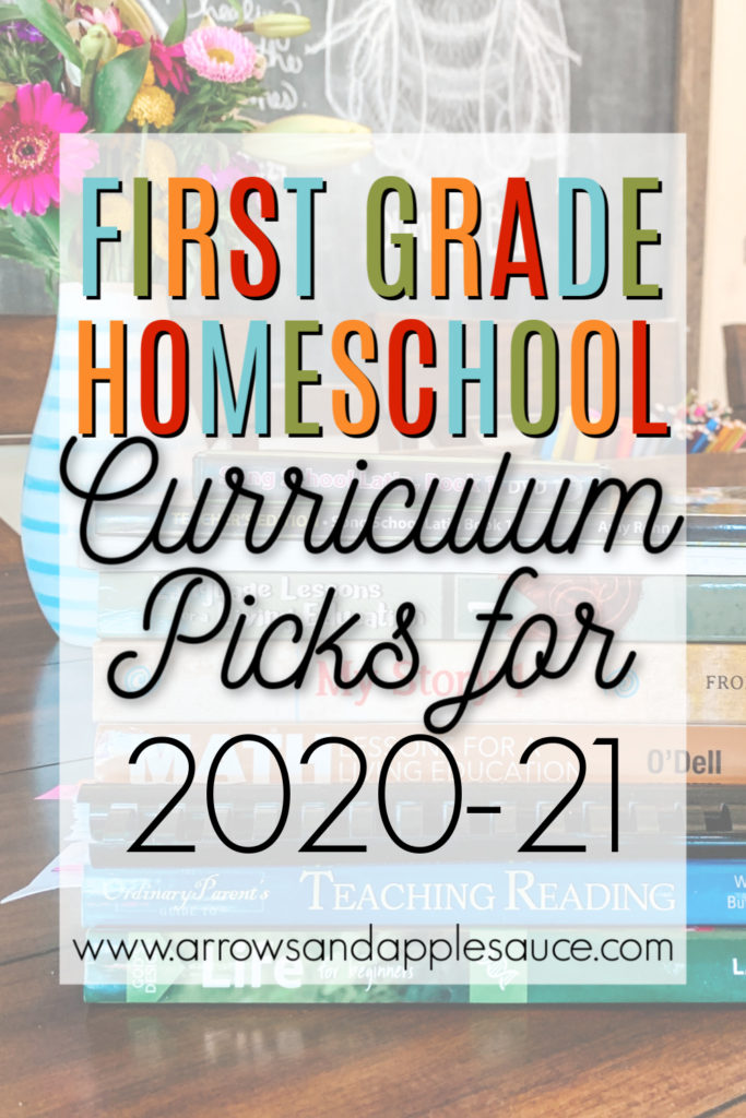 I'm excited to share our first grade homeschool curriculum picks with you for our upcoming homeschool year! #homeschoolcurriculum #firstgrade #homeeducation #teachingkidsathome #Christianhomeschool #firstgrademath #firstgradelanguagearts #firstgradescience #kidsnaturestudy #exploringnaturewithchildren #latinforkids