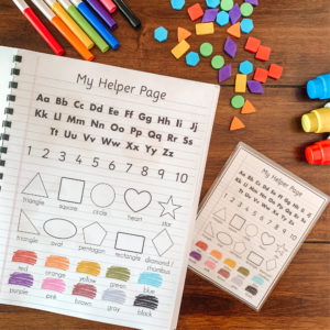 This pre-made printable preschool journal takes all the work out of creating your own pages every day. This printable journal was made to be a gentle introduction to basic early learning principles. #preschooljournal #homeschoolpreschool #alphabetpractice #preschoolactivities #learningtocount #shapesactivities #finemotorskills