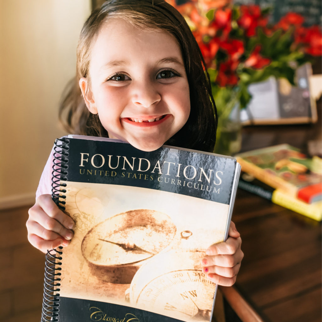 We're adding Classical Conversations to our homeschool routine and couldn't be more excited! Even though it's not going quite as expected. #classicalconversations #ccfoundations #homeschoolcurriculum #homeeducation #firstgradehomeschool #classicaleducation #learningathome