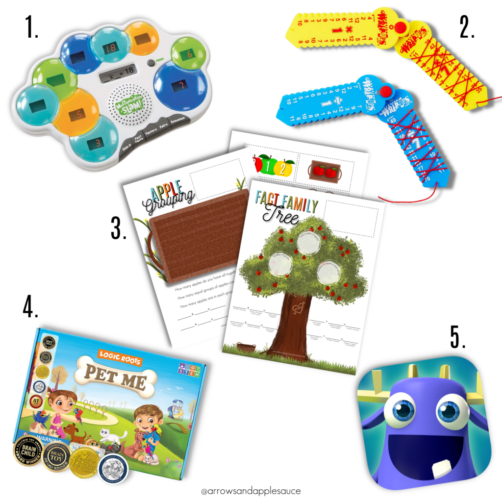 We're facing another math hurdle! But these multiplication and division resources have already helped us so much! #multiplication #division #elementarymath #mathpractice #homeschool #homeschoolmath #printablemathactivities #learningmultiplication #learningdivision #teachingmath #factfamilies #appletheme