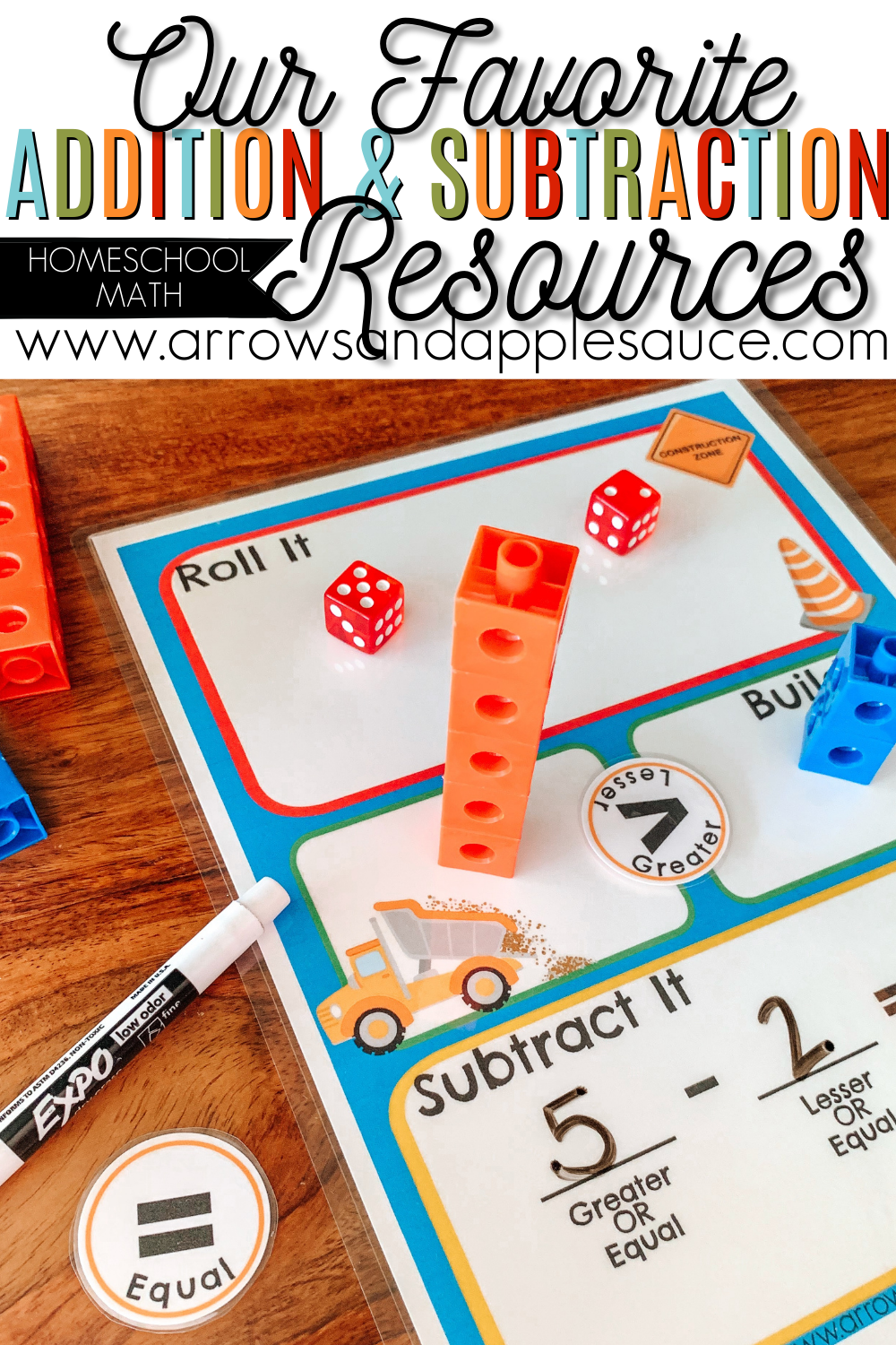 Addition and Subtraction Resources We Love - Arrows & Applesauce