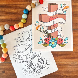 Take a look at some of the resources I'm using to help make a Christ-centered Easter a core memory for our kids as they get older. #Easterkidsactivities #ChristcenteredEaster #Eastercelebration #Easterwithkids #Easterdecor #Easterhomeschool #coloringpages