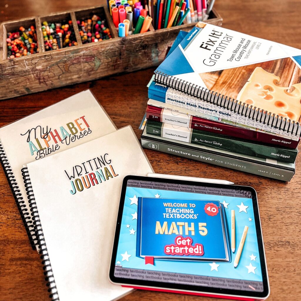 #homeschoolcurriculum #secondgrade #thirdgrade #fifthgrade #homeschoolresources #allaboutreading #fixitgrammar #iew #teachingtextbooks #typinglessons #horizonsmath