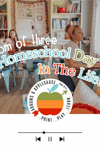 Enjoy a day in the life of our homeschool! This year we have a third, fourth, and sixth-grader, and our days are full of learning! #homeschoolroutine #dayinthelife #homeschoolfamily #sixthgrade #thirdgrade #fourthgrade #christianhomeschoolers #homeschoolmom #dailyrhythm