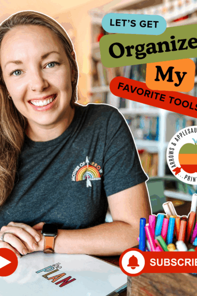 I'm back with another video, this time about keeping our homeschool organized with loop schedules, planners, and an awesome file system! #homeschoolorganization #organizedhome #homeschoolrhythm #homeschoolroutine #planner #stayingorganized