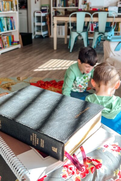 When you don’t feel like homeschooling, find Scripture-anchored encouragement to remain faithful to your calling without guilt or burnout. #christianhomeschool #homeschoolencouragement #hardhomeschooldays #homeschoolmom #faithfulness #homeschoolday
